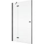 Ronal Annea drzwi prysznicowe 80 cm lewe gunmetal szczotkowany/szkło przezroczyste AN13G08002607 zdj.1