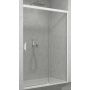 SanSwiss Cadura drzwi prysznicowe 120 cm prawe biały mat/szkło przezroczyste CAS2D1200907 zdj.1