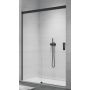 SanSwiss Cadura drzwi prysznicowe 120 cm lewe czarny mat/szkło przezroczyste CAS2G1200607 zdj.1