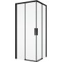 SanSwiss Divera kabina prysznicowa 80x80 cm kwadratowa czarny mat/szkło przezroczyste D22SE2B0800607 zdj.1