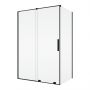 SanSwiss Amalia ścianka prysznicowa 80 cm czarny mat/szkło przezroczyste D35F10800607 zdj.1