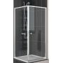 SanSwiss ECO-Line ścianka prysznicowa 120 cm boczna biel/szkło przezroczyste ECOF12000407 zdj.1