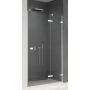SanSwiss Escura drzwi prysznicowe 140 cm prawe srebrny połysk/szkło przezroczyste ES13D1405007 zdj.1