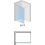SanSwiss Melia ścianka prysznicowa Walk-In 100 cm srebrny mat/szkło przezroczyste M41P1001007 zdj.2