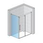 Ronal Pur Light S ścianka prysznicowa 100 cm boczna chrom/szkło przezroczyste PLST1005007 zdj.2