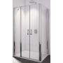 SanSwiss Swing-Line ścianka prysznicowa 80 cm boczna biały/szkło przezroczyste SLT208000407 zdj.5
