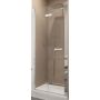 SanSwiss Swing-Line F drzwi prysznicowe 100 cm lewe biały/szkło przezroczyste SLF1G10000407 zdj.1