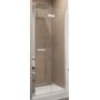 SanSwiss Swing-Line F drzwi prysznicowe 80 cm prawe biały/szkło przezroczyste SLF1D08000407 zdj.1