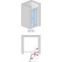 SanSwiss Swing-Line F drzwi prysznicowe 70 cm prawe srebrny połysk/szkło przezroczyste SLF1D07005007 zdj.2