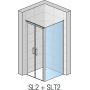 SanSwiss Swing-Line ścianka prysznicowa 80 cm boczna biały/szkło przezroczyste SLT208000407 zdj.3