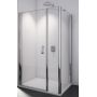 SanSwiss Swing-Line ścianka prysznicowa 70 cm boczna biały/szkło przezroczyste SLT307000407 zdj.1