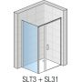 SanSwiss Swing-Line ścianka prysznicowa 70 cm boczna srebrny mat/szkło przezroczyste SLT307000107 zdj.2
