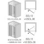 SanSwiss Solino Black drzwi prysznicowe 100 cm szkło przezroczyste SOL1310000607 zdj.2