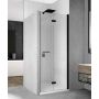 SanSwiss Solino drzwi prysznicowe 90 cm prawe czarny mat/szkło przezroczyste SOLF1D09000607 zdj.1