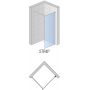 SanSwiss Easy ścianka prysznicowa Walk-In 110 cm wolnostojąca szkło przezroczyste STR4P1105007 zdj.2