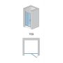 SanSwiss TOP-Line drzwi prysznicowe 80 cm srebrny połysk/szkło przezroczyste TED08005007 zdj.2