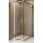 SanSwiss TOP-Line drzwi prysznicowe 90 cm częściowe 1/2 narożne lewe srebrny połysk/szkło przezroczyste TED2G09005007 zdj.1