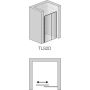 SanSwiss Top-Line S drzwi prysznicowe 100 cm prawe czarny mat/szkło przezroczyste TLS2D1000607 zdj.2