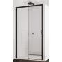 SanSwiss Top-Line S drzwi prysznicowe 150 cm lewe czarny mat/szkło przezroczyste TLS2G1500607 zdj.1