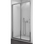 SanSwiss TOP-Line drzwi prysznicowe 140 cm biały/szkło przezroczyste TOPS214000407 zdj.1