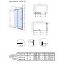 Roca Metropolis-N drzwi prysznicowe 100 cm rozsuwane chrom połysk/szkło przezroczyste AMP1310012M zdj.2