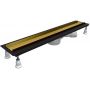 Schedpol Base Gold Brushed Range maskownica odpływu liniowego 70 cm złoty 10.051/DPZS zdj.4