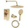 Sapho Spy zestaw prysznicowy podtynkowy złoty mat PY42/19-01 zdj.1