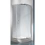 Sanplast TX KP1DJ/TX5b kabina prysznicowa 80 cm półokrągła srebrny błyszczący/szkło przezroczyste 600-271-0401-38-401 zdj.1