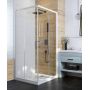 Sanplast Basic drzwi prysznicowe 70 cm biały/szkło przezroczyste 600-450-0200-01-400 zdj.1