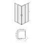 Sanplast Basic drzwi prysznicowe 70 cm biały/szkło przezroczyste 600-450-0200-01-400 zdj.2