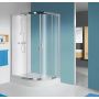 Sanplast TX kabina z brodzikiem 100x100 cm półokrągła srebrny mat/Sitodruk 602-271-0270-39-231 zdj.1