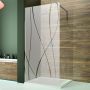 Sanplast TX drzwi prysznicowe 70 cm DD/TX5b-70 wnękowe srebrny błyszczący/sitodruk W15 600-271-1900-38-231 zdj.5