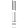 Sanplast Basic DTr/BASIC drzwi prysznicowe 90 cm biały/szkło przezroczyste 600-450-0930-01-400 zdj.2