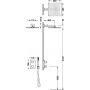 Tres Therm-Box zestaw prysznicowy podtynkowy termostatyczny z deszczownicą czerń matowa 00635004NM zdj.2