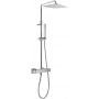 Tres Cuadro zestaw prysznicowy ścienny termostatyczny z deszczownicą chrom 007.195.01 zdj.1