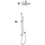 Tres Shower Technology zestaw prysznicowy podtynkowy termostatyczny z deszczownicą chrom/biały 092.865.68 zdj.1