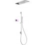 Tres Shower Technology zestaw prysznicowy podtynkowy termostatyczny z deszczownicą chrom/biały 092.865.80 zdj.1