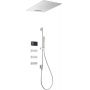 Tres Shower Technology zestaw prysznicowy podtynkowy termostatyczny z deszczownicą chrom/czarny 092.884.03 zdj.1