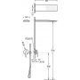 Tres Class zestaw prysznicowy z baterią podtynkową chrom 205.180.03 zdj.2