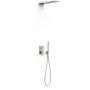 Tres Project zestaw prysznicowy podtynkowy z deszczownicą stal 21128005AC zdj.1