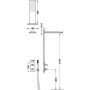 Tres Therm-Box zestaw prysznicowy podtynkowy termostatyczny z deszczownicą czerń matowa 21135005NM zdj.2