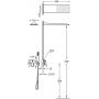 Tres Project zestaw prysznicowy z baterią podtynkową stal 211.980.92.AC zdj.2