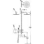 Tres Therm-Box zestaw prysznicowy podtynkowy termostatyczny z deszczownicą różowe złoto mat 26225004OPM zdj.2