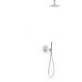 Tres Slim Exclusive zestaw prysznicowy podtynkowy z deszczownicą chrom 26228003 zdj.1