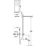 Tres B-System zestaw prysznicowy podtynkowy termostatyczny z deszczownicą różowe złoto mat 30725205OPM zdj.2