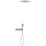 Tres B-System zestaw prysznicowy podtynkowy termostatyczny z deszczownicą stal 30725306AC zdj.1