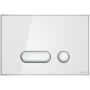 Cersanit Intera przycisk spłukujący do WC szkło białe/chrom S97-022 zdj.1