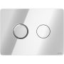 Cersanit Accento Circle przycisk spłukujący do WC pneumatyczny chrom błyszczący S97-056 zdj.1