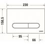 Zestaw Duravit DuraSystem stelaż podtynkowy z przyciskiem spłukującym białym i miską WC Rimless Starck 3 z deską wolnoopadającą (WD102900000, WD5009011000, 45270900A1) zdj.6