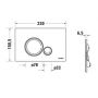 Duravit DuraSystem przycisk spłukujący do WC chrom błyszczący WD5010021000 zdj.2